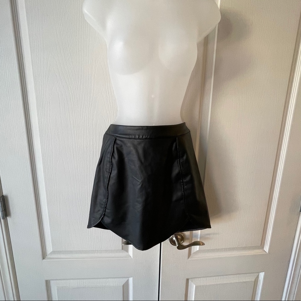 Black Leather Skirt